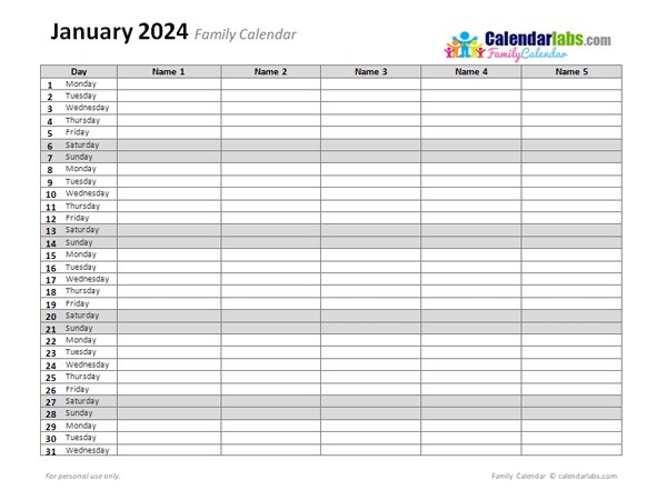 2024 Monthly Planner Template Free Printable Templates NBKomputer