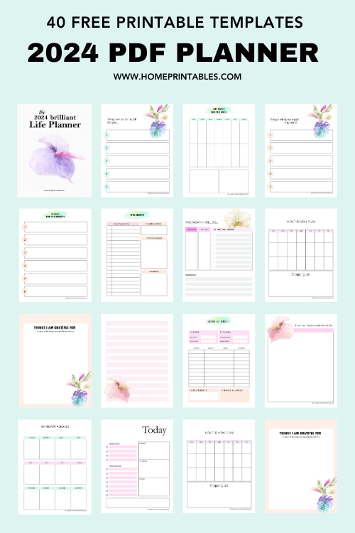 2024 Planner Printable Pdf Corny Doralia