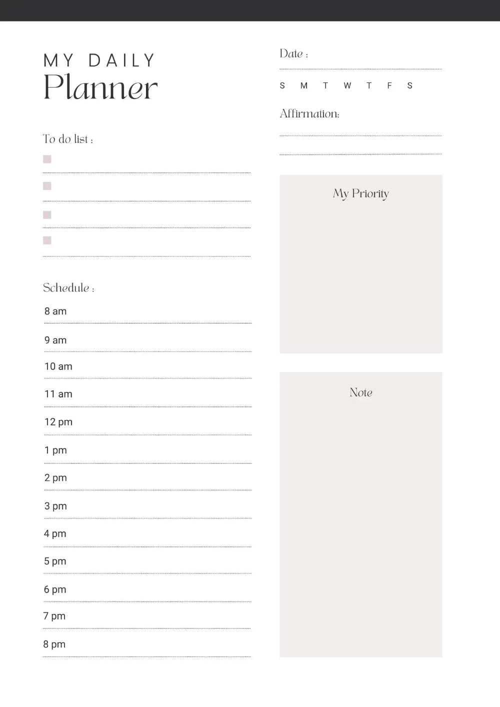 35 Free Printable Planner Templates Daily Planner Template Planner 