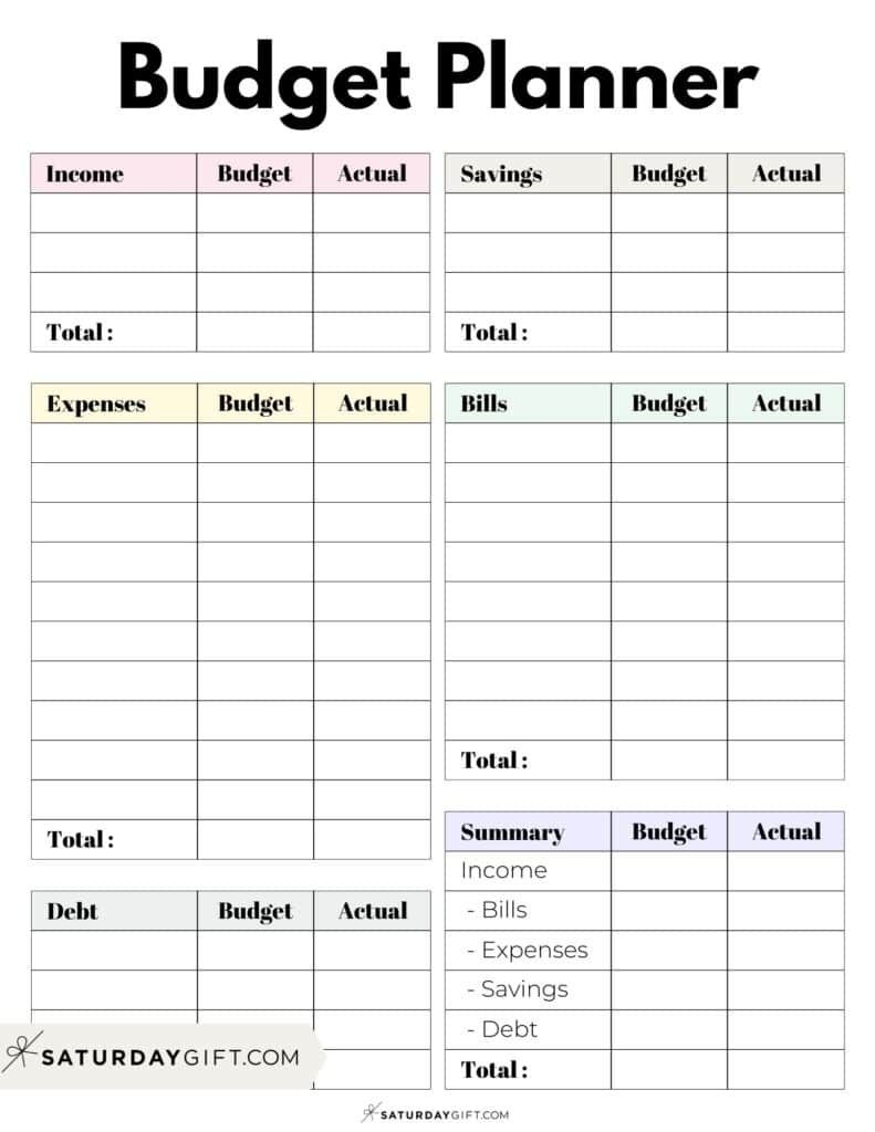37 Budget Planners Trackers Cute Free Printables In 2024 Budget 