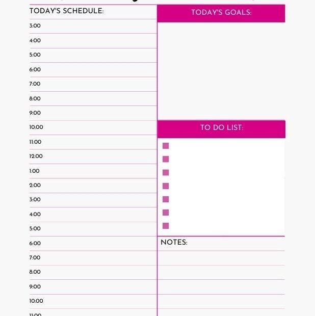 7 Free Printable Daily Planners To Organize Your Day Daily Planner