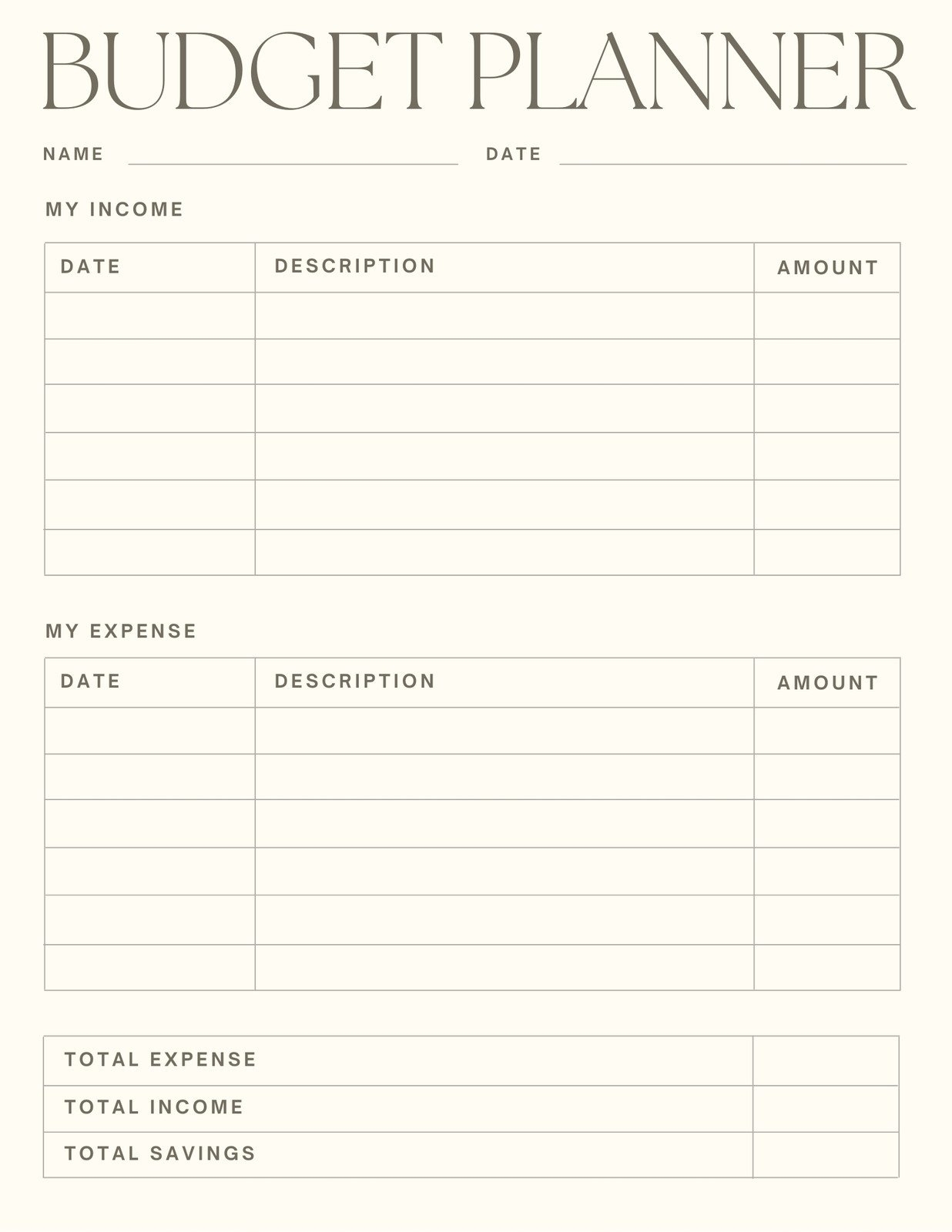 Budget Planner Monthly Budget Printable Budget Template 41 OFF