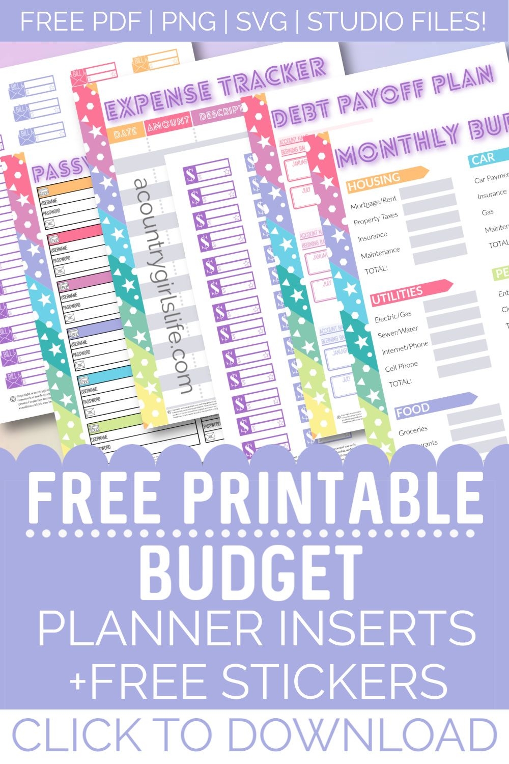 Cute Budget Planner Printable Cute Budget Planner Printable