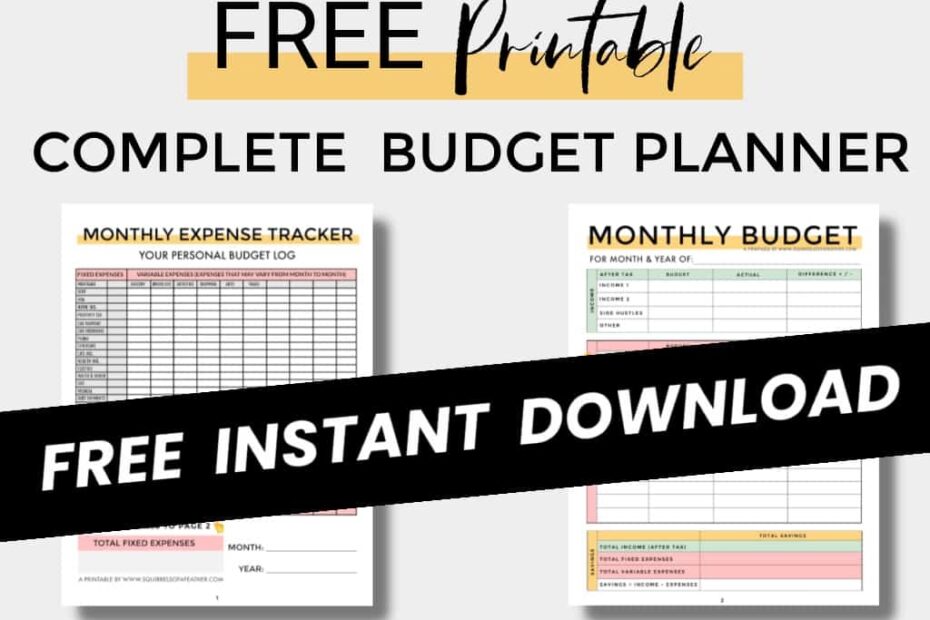 Download This FREE Printable Budget Planner For 2023 PDF