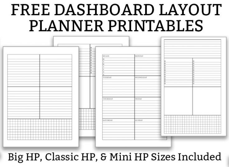 Free Dashboard Layout Planner Printables FB Mom Envy