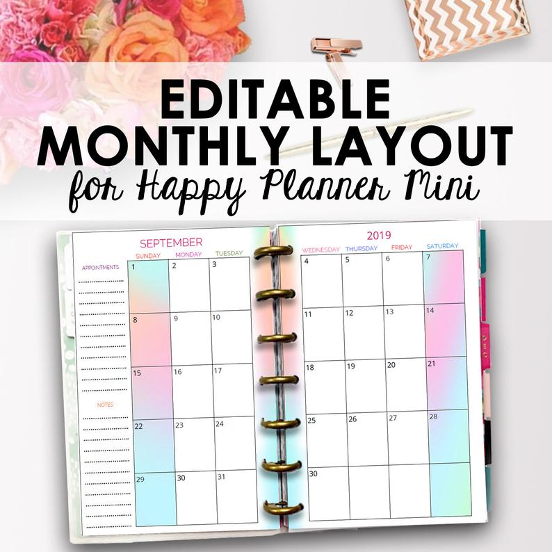 Free Happy Planner Printables Printable Calendar Free Happy Planner Printables Printable Calendar