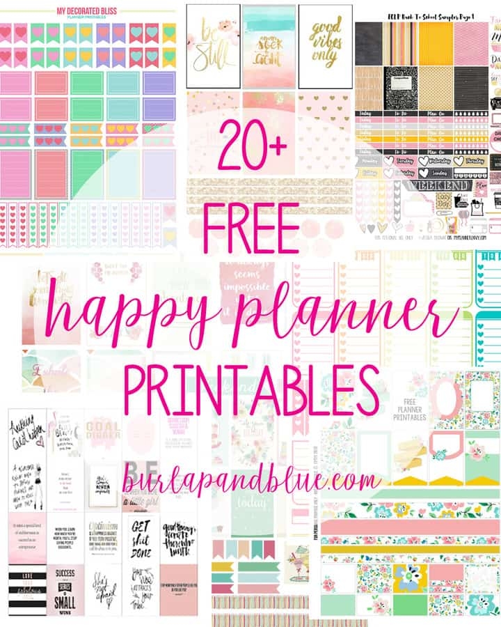 Free Happy Planner Printables Printable Templates Free