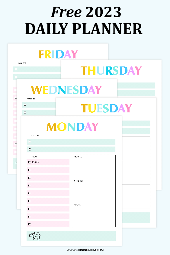 FREE Printable 2023 Calendar With Daily Planner So 60 OFF