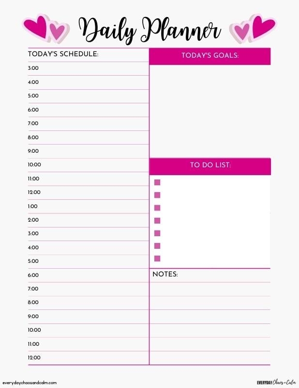 Free Printable Daily Planner 2025 Pdf Lily O Howie Free Printable Daily Planner 2025 Pdf Lily O Howie