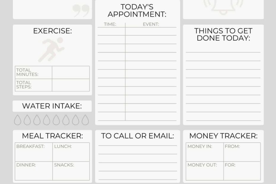 Free Printable Daily Planner Templates PDF Format DIY 58 OFF