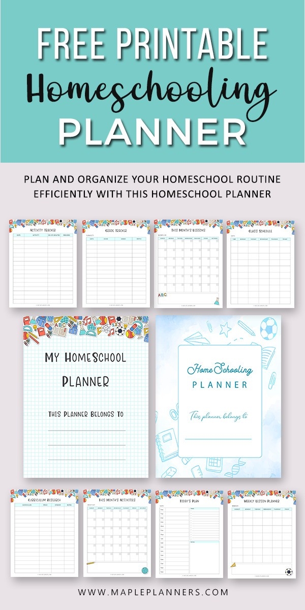 Free Printable Homeschool Planner Templates Printable Download Bilarasa