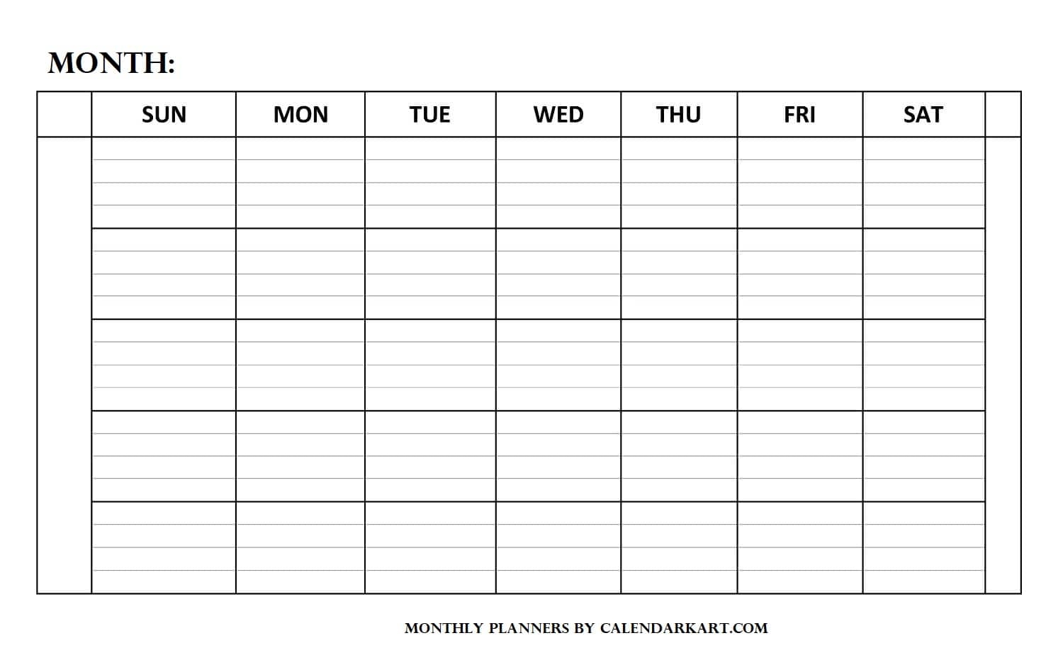 Free Printable Monthly Planner Home Printables Vrogue co