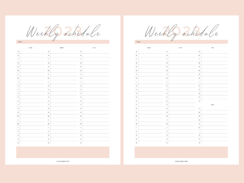 Free Printable Planner 2023 Pdf Anjahome In 2022 Plan Vrogue co