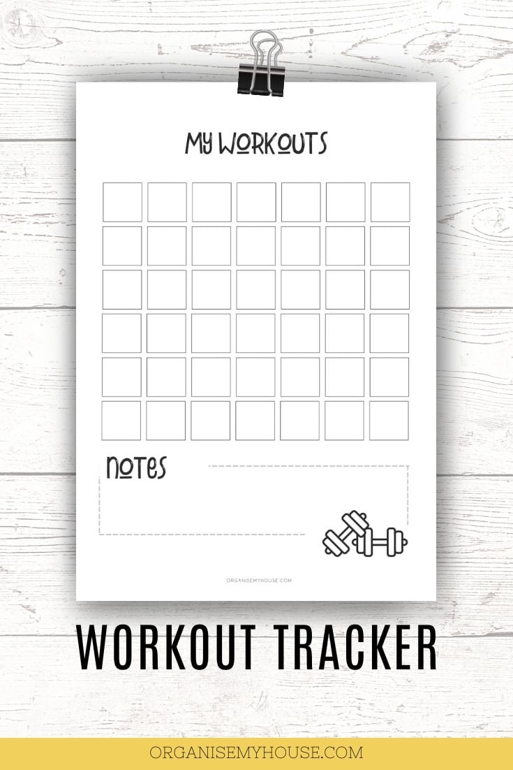 Free Workout Planner Printable Easily Track What To Do