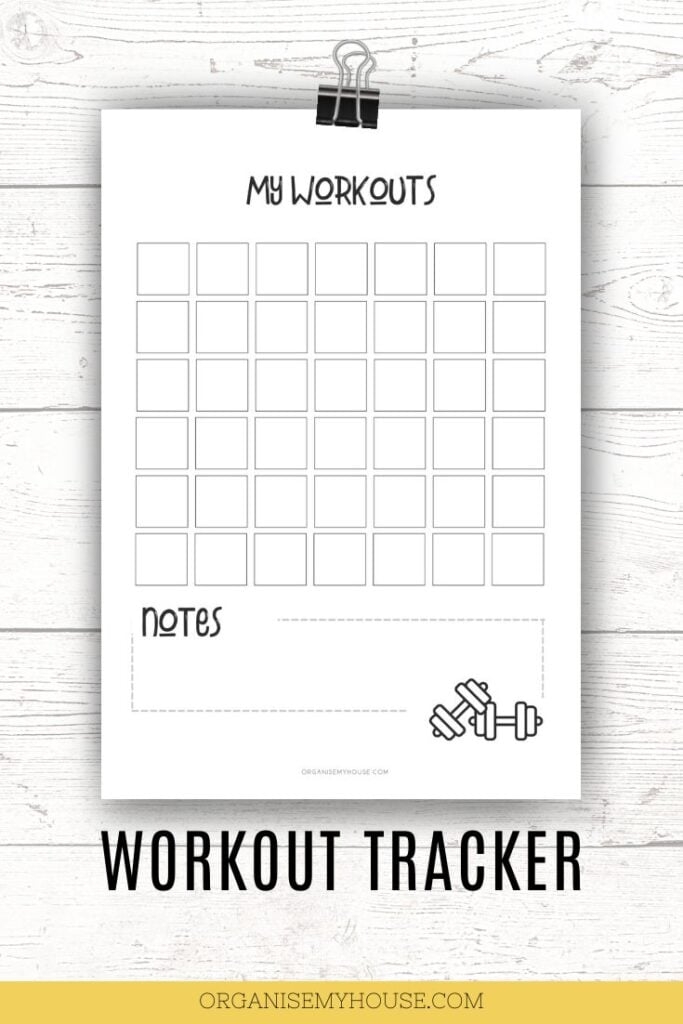 Free Workout Planner Printable Easily Track What To Do