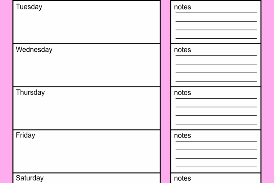 Meal Planners Printable Weekly Menu Templates PDF DIY