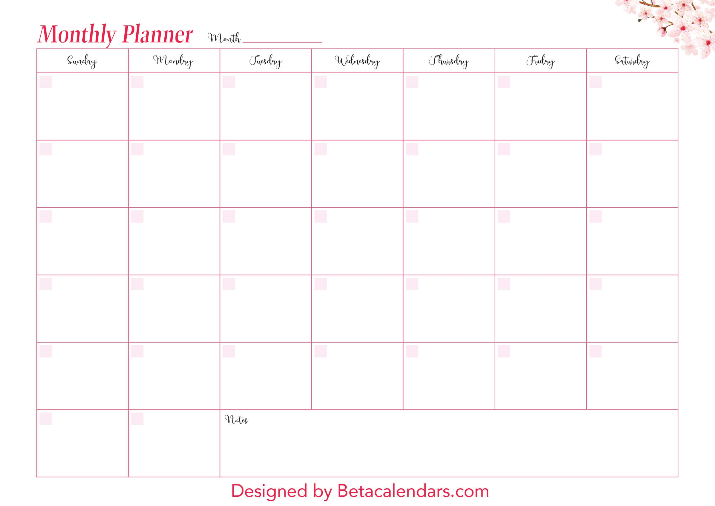 Monthly Planner Printable Free Printable Printable Pdf 2025 Calendar 