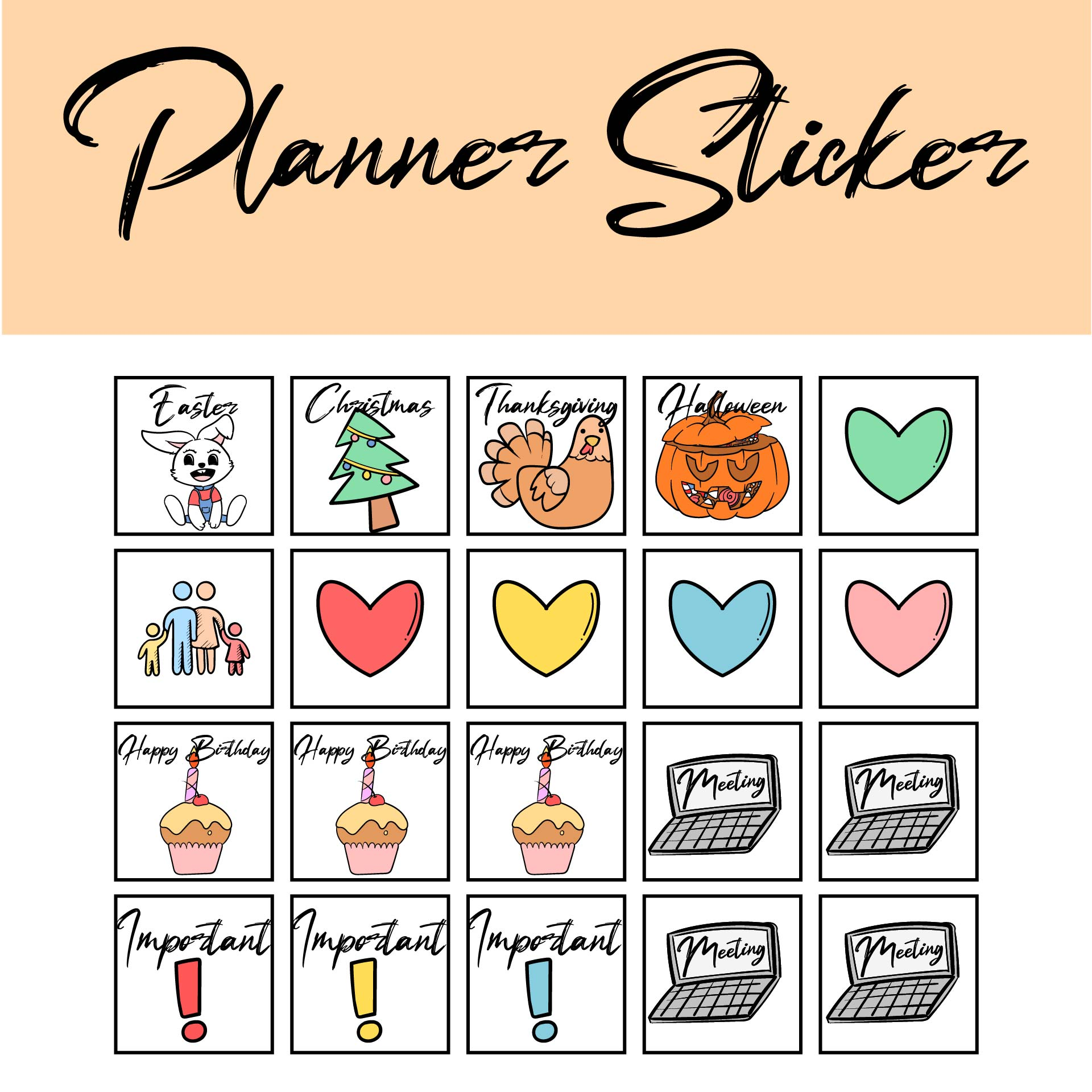 Planner Stickers Printable Stickers Printable Planner Vrogue co