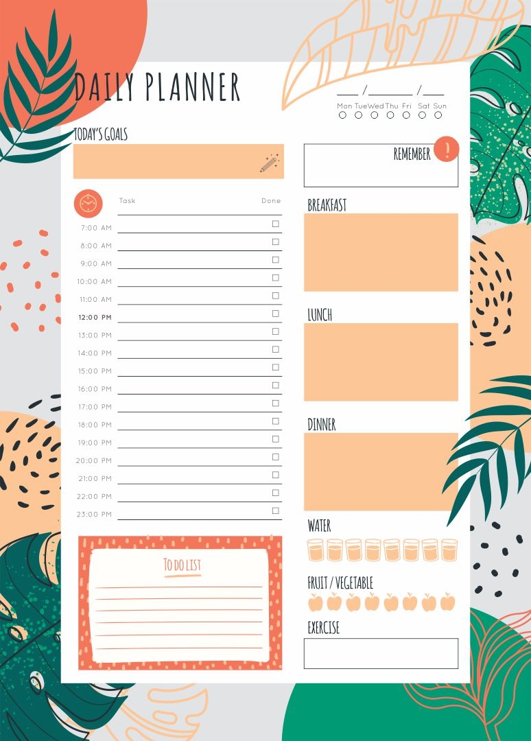 Planner Templates Printable Planner Templates Printable