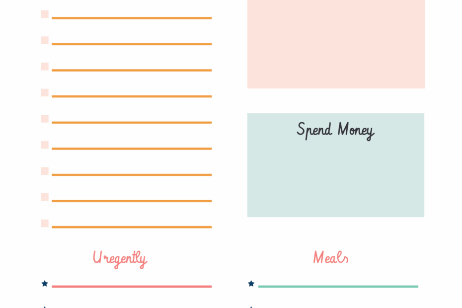 Printable Daily Planner Template Bordio