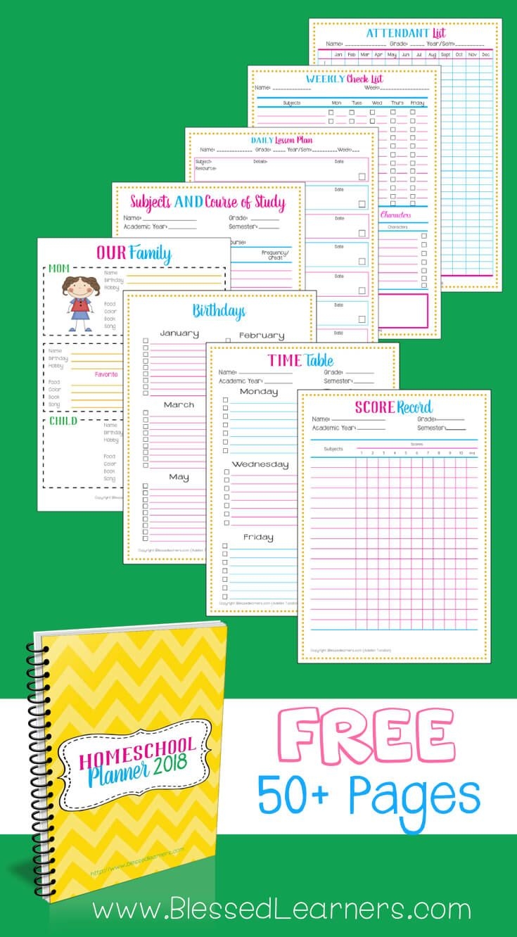 Printable Homeschool Lesson Planner Gastconstruction