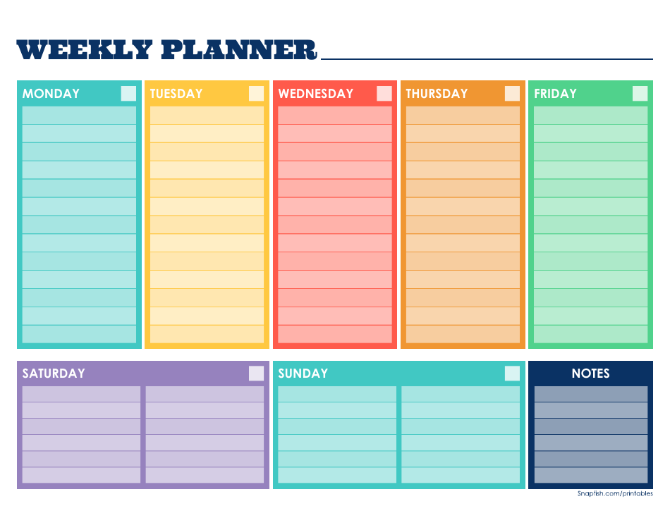 Printable Planner Templates