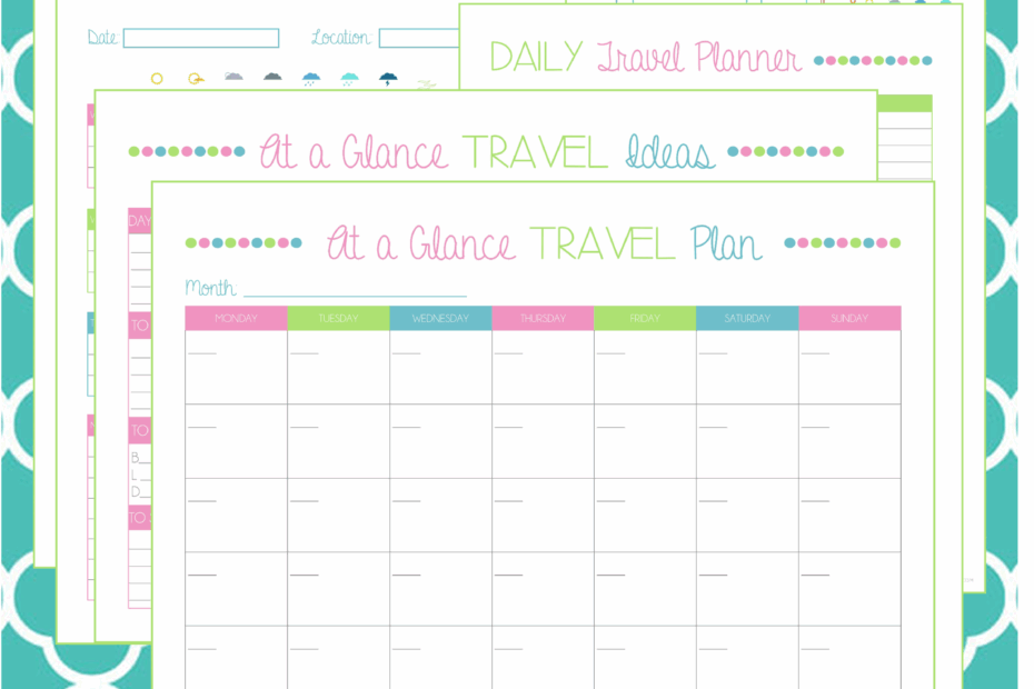 Travel Planner Template Road Trip Planner Travel Planner