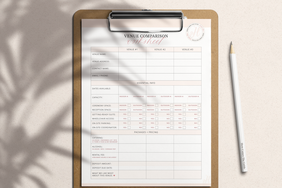 Wedding Planning Checklist Printable PDF And Excel FREE Worksheets 