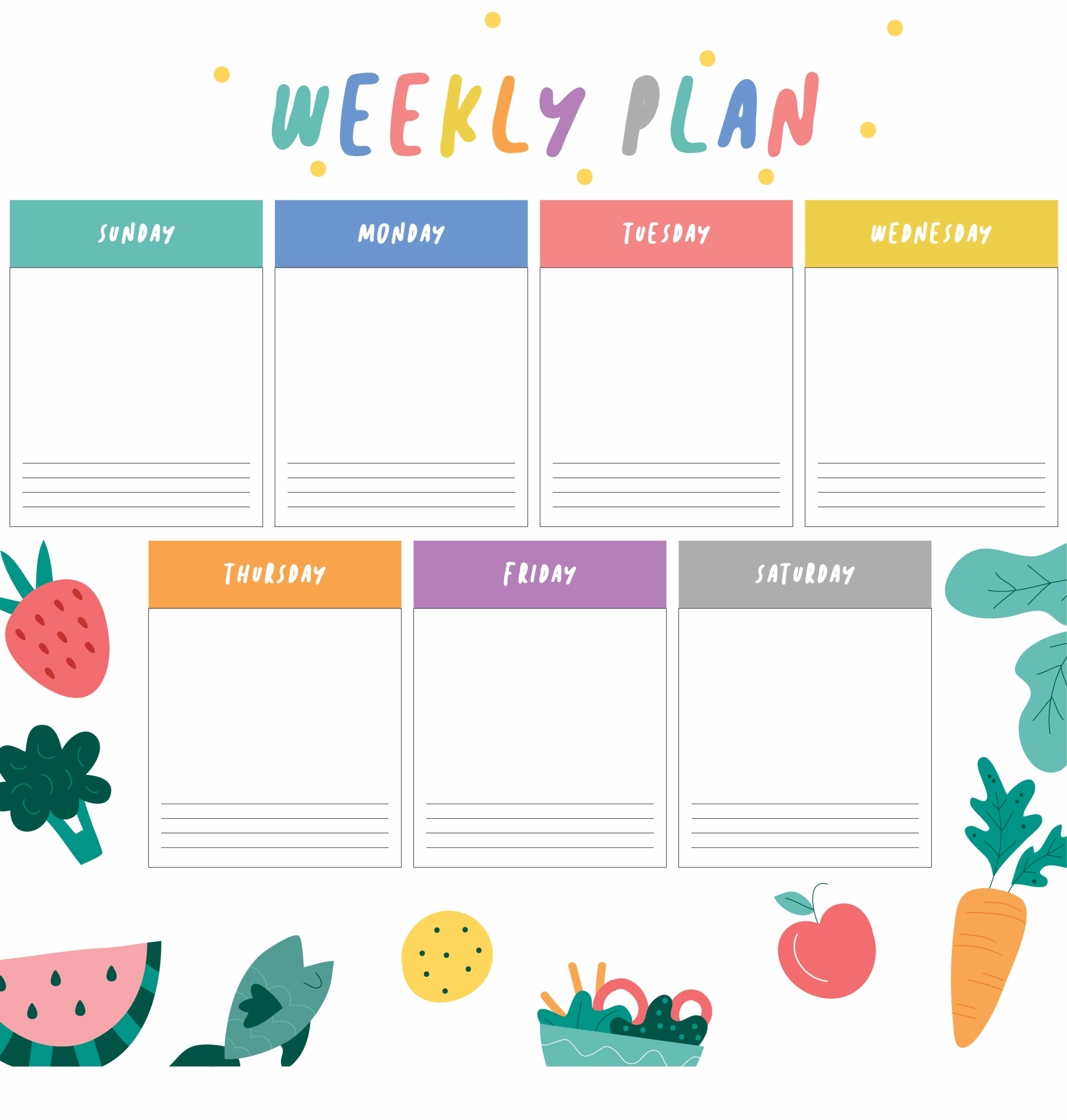 Weekly Planner 10 Free PDF Printables Printablee